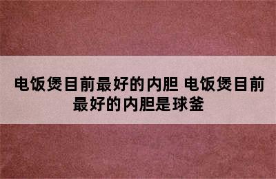 电饭煲目前最好的内胆 电饭煲目前最好的内胆是球釜